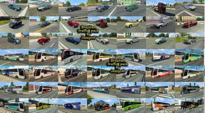 Мод "Brazilian traffic pack by Jazzycat v1.3.3" для Euro Truck Simulator 2