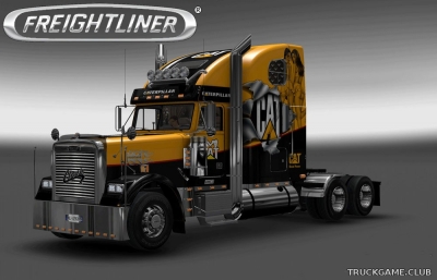 Мод "Freightliner Classic XL CAT Skin" для Euro Truck Simulator 2