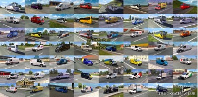 Мод "Ai traffic pack by Jazzycat v3.9" для Euro Truck Simulator 2