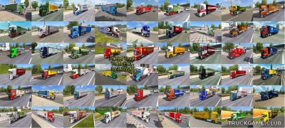 Мод "Painted truck traffic pack by Jazzycat v2.3.1" для Euro Truck Simulator 2