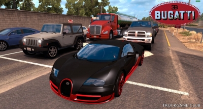 Мод "AI Bugatti Veyron" для American Truck Simulator