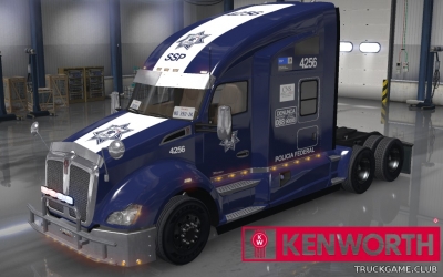 Мод "Kenworth T680 Policia Federal Skin" для American Truck Simulator