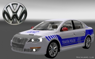 Мод "Volkswagen Passat Turkey Police Skin" для Euro Truck Simulator 2