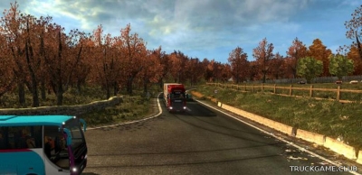 Мод "Early & Late Autumn Weather Mod v4.9" для Euro Truck Simulator 2