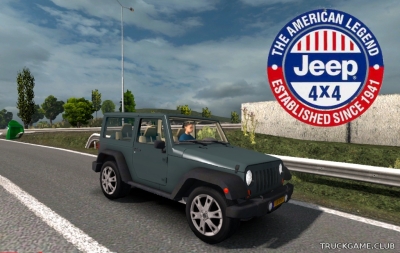 Мод "Ai Jeep Wrangler" для Euro Truck Simulator 2