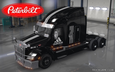 Мод "Peterbilt 579 Adidas Skin" для American Truck Simulator