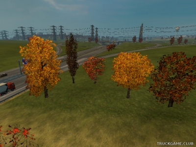 Мод "Realistic Trees" для Euro Truck Simulator 2