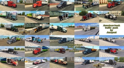 Мод "American truck traffic pack by Jazzycat v1.3.3" для Euro Truck Simulator 2