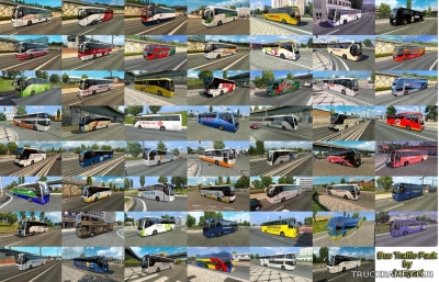 Мод "Bus traffic pack by Jazzycat v1.5" для Euro Truck Simulator 2