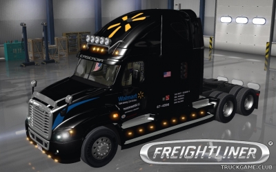 Мод "Freightliner Cascadia Walmart Skins" для American Truck Simulator