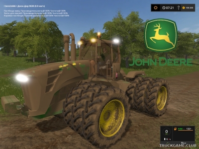 Мод "John Deere 9630 v1.0" для Farming Simulator 2017