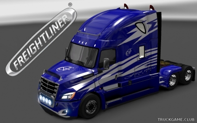 Мод "Freightliner Cascadia 2018 First Class Skin" для Euro Truck Simulator 2