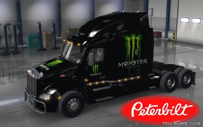 Мод "Peterbilt 579 Monster Energy Skin" для American Truck Simulator