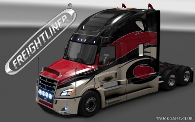 Мод "Freightliner Cascadia 2018 Bad River Transport Skin" для Euro Truck Simulator 2