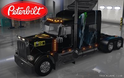 Мод "Peterbilt 389 Batman Skin" для American Truck Simulator