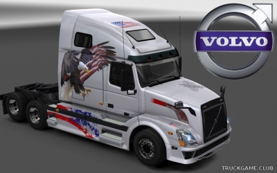 Мод "Volvo VNL 670 USA Eagle Skin" для Euro Truck Simulator 2