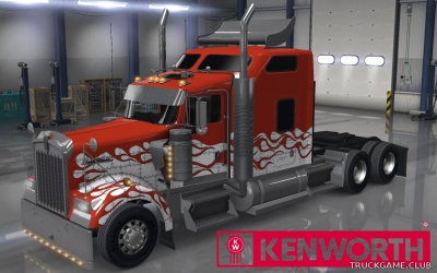 Мод "Kenworth W900 Inferno Skin" для American Truck Simulator