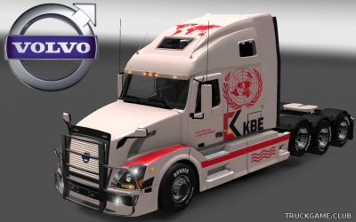 Мод "Volvo VNL 670 KBE Skin" для Euro Truck Simulator 2