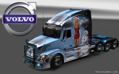 Мод "Volvo VNL 670 Snegurka Skins" для Euro Truck Simulator 2