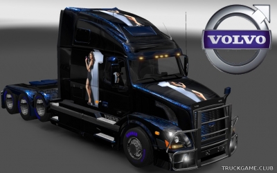 Мод "Volvo VNL 670 Canon Skin & Trailer" для Euro Truck Simulator 2