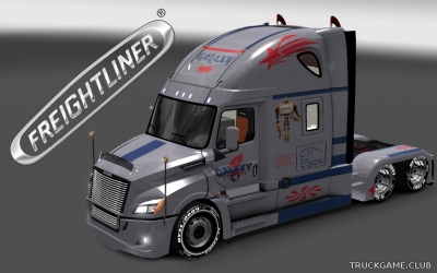 Мод "Freightliner Cascadia 2018 Galaxy Skin" для Euro Truck Simulator 2