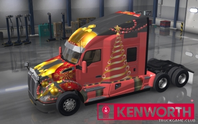 Мод "Kenworth T680 Christmas Skins" для American Truck Simulator