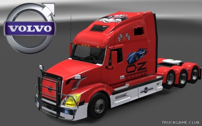 Мод "Volvo VNL 670 Cisco & OZRacing Skins" для Euro Truck Simulator 2