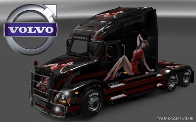 Мод "Volvo VNL 670 Express Skin" для Euro Truck Simulator 2