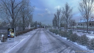 Мод "Frosty Winter Weather Mod v6.1" для Euro Truck Simulator 2