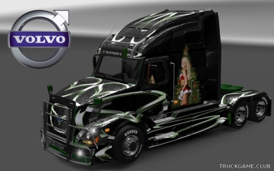 Мод "Volvo VNL 670 Fir Tree Skin" для Euro Truck Simulator 2