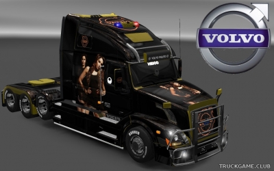 Мод "Volvo VNL 670 Style Skin & Trailer" для Euro Truck Simulator 2