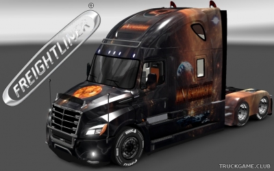 Мод "Freightliner Cascadia 2018 In Space Skin" для Euro Truck Simulator 2