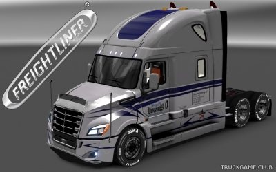 Мод "Freightliner Cascadia 2018 Bowerrs Trucking Skin" для Euro Truck Simulator 2
