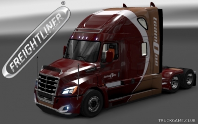 Мод "Freightliner Cascadia 2018 Team One Logistics Skin" для Euro Truck Simulator 2