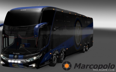 Мод "Marcopolo Paradiso G7 1600 LD 8x2 FC Internazionale Skin" для Euro Truck Simulator 2