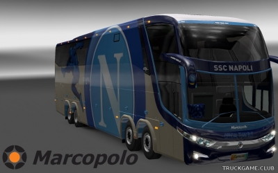 Мод "Marcopolo Paradiso G7 1600 LD 8x2 S.S.C Napoli Skin" для Euro Truck Simulator 2