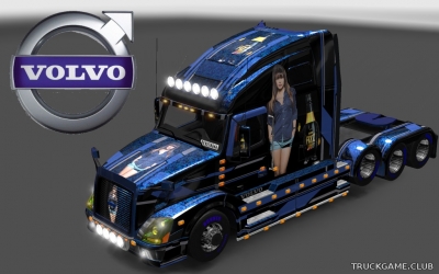 Мод "Volvo VNL 670 Fizz Skin & Trailer" для Euro Truck Simulator 2
