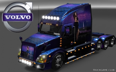 Мод "Volvo VNL 670 Adriana Lima Skin & Trailer" для Euro Truck Simulator 2