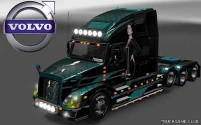 Мод "Volvo VNL 670 Katrina Style Skin" для Euro Truck Simulator 2