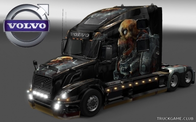 Мод "Volvo VNL 780 Skull Skin" для Euro Truck Simulator 2