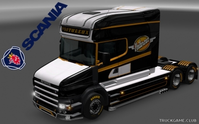 Мод "Scania T Longline Voitureux Skin & Trailer" для Euro Truck Simulator 2