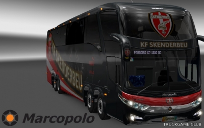 Мод "Marcopolo Paradiso G7 1600 LD 8x2 KF Skenderbeu Skin" для Euro Truck Simulator 2