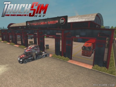 Мод "TSM Large Garage" для Euro Truck Simulator 2