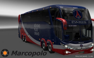 Мод "Marcopolo Paradiso G7 1600 LD 8x2 Paris Saint-Germain Skin" для Euro Truck Simulator 2