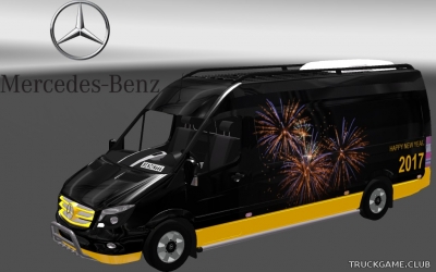Мод "Mercedes Sprinter 2014 2017 Skin" для Euro Truck Simulator 2