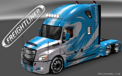 Мод "Freightliner Cascadia 2018 Flexport Skin" для Euro Truck Simulator 2