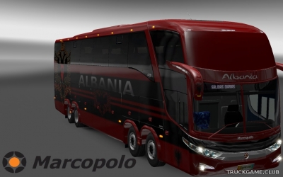 Мод "Marcopolo Paradiso G7 1600 LD 8x2 Albania Skin" для Euro Truck Simulator 2