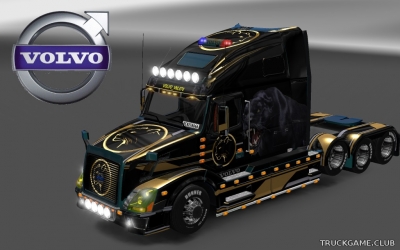 Мод "Volvo VNL 670 Panther Skin & Trailer" для Euro Truck Simulator 2