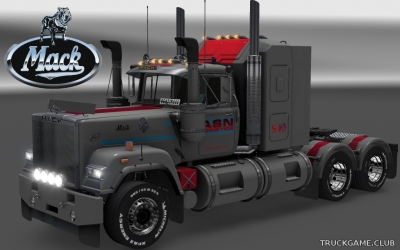 Мод "Mack Superliner ASN & Paxum Skins" для Euro Truck Simulator 2