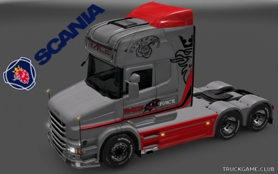 Мод "Scania T Topline Race Skin" для Euro Truck Simulator 2